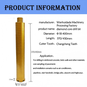 The U-shaped wet & dry drill bit